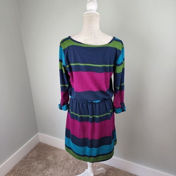 Derek Heart Women’s Elastic Tie Waist Rolled Sleeve Midi Dress Size XL - Picture 3 of 8